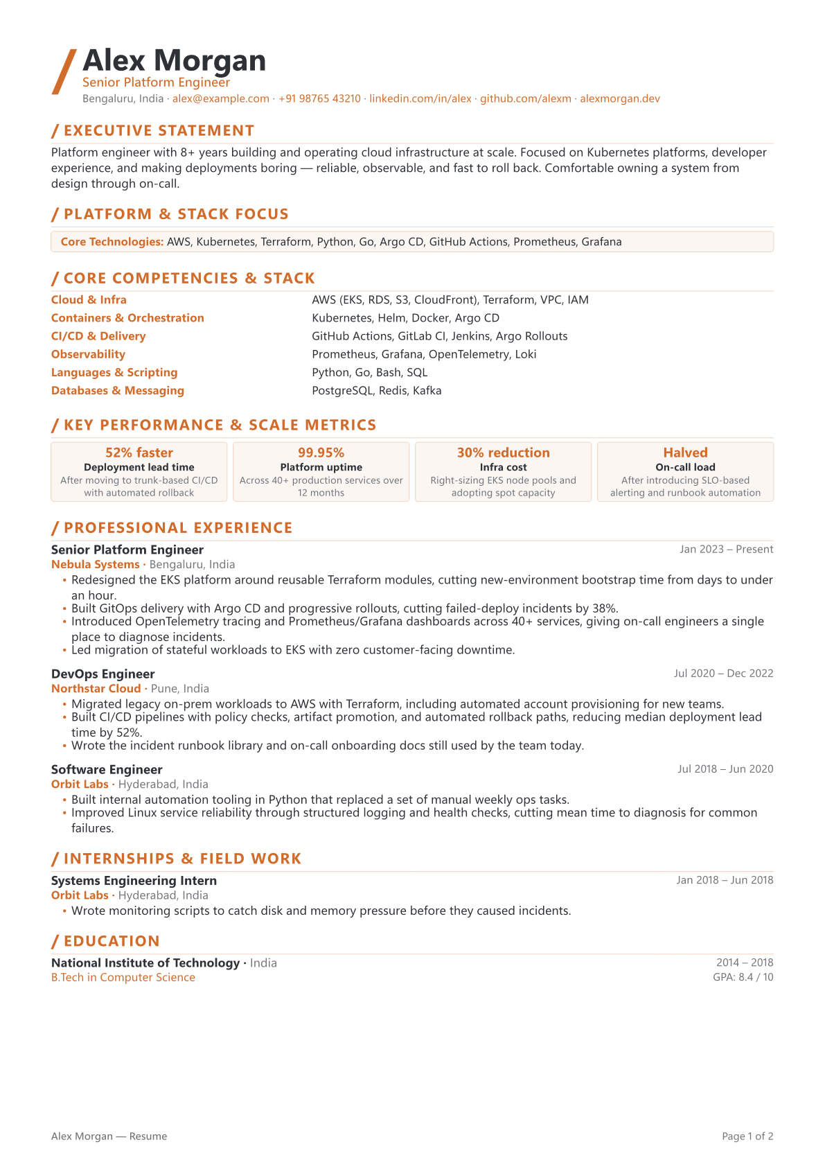 Keynote template preview